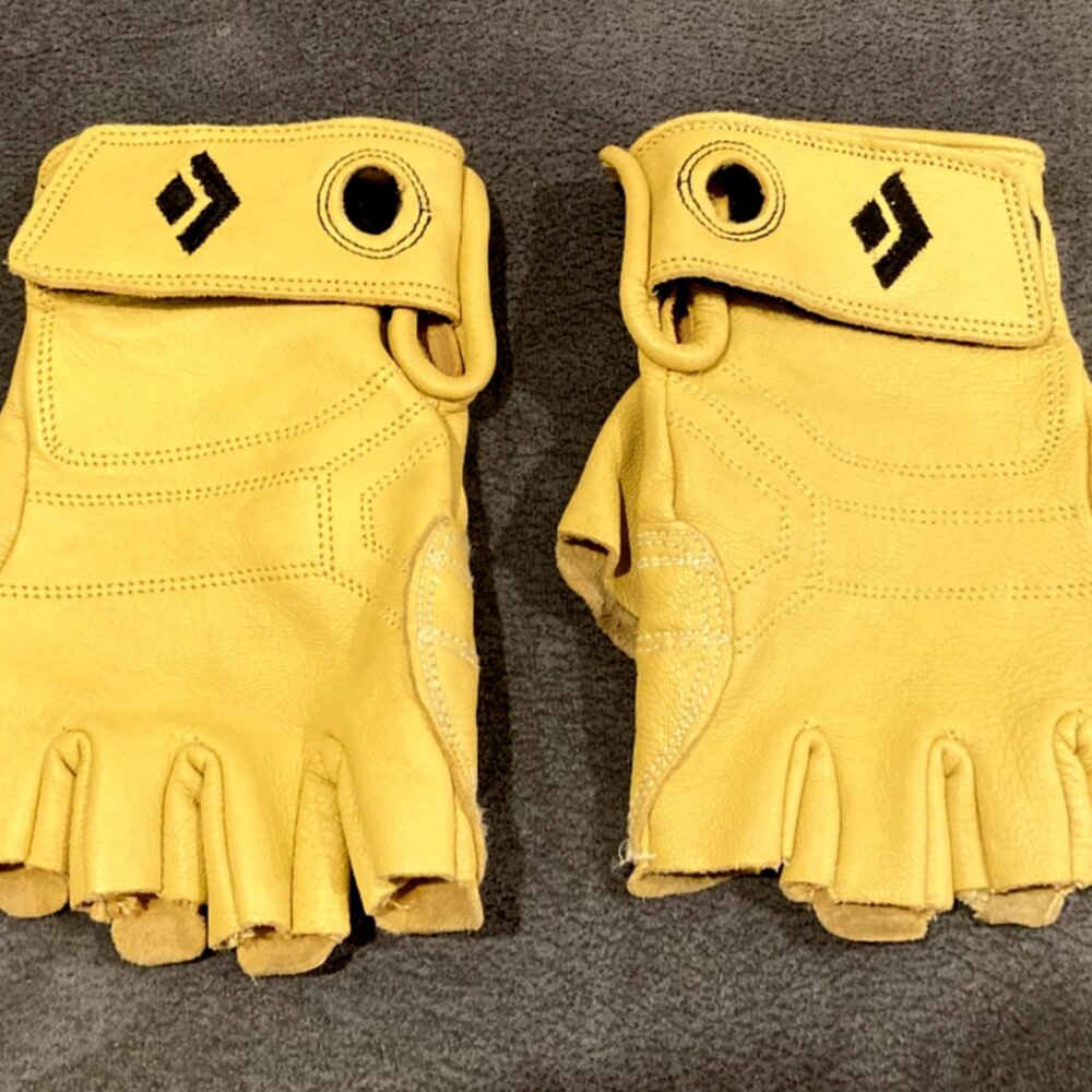 Black Diamond Stone Glove Climbing Half-finger Natural - Small